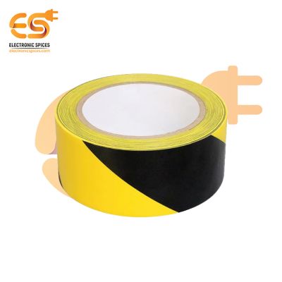 PVC Yellow & White Color Floor Marking Tape (24mm X 30 meter)