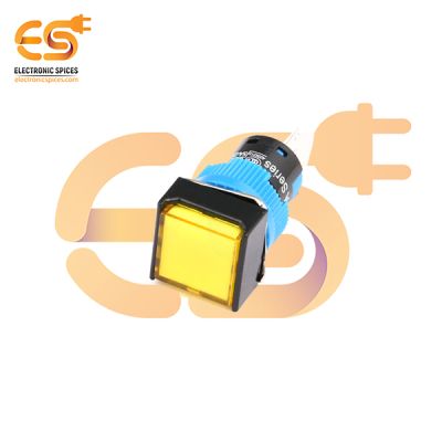 HBDS1-AF-11D/24V/Y Plastic Body Push Button Switch with Yellow Indicator