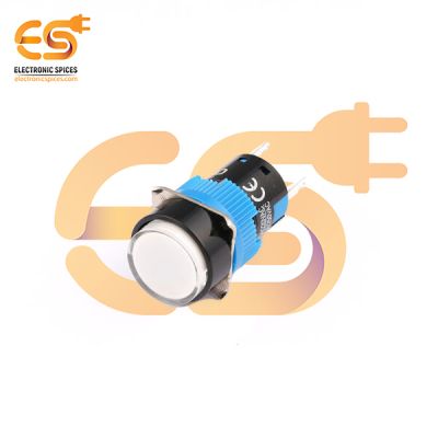HBDS1-AY-11D/220V/W Plastic Body Round Push Button Switch with White Indicator