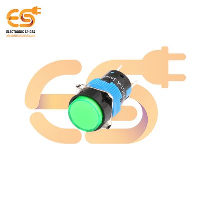 HBDS1-AY-11D/24V/G Plastic Body Round Push Button Switch with Green Indicator