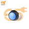 12mm Momentary Push Button Switch – Domed Head, 1NO, Blue, Black Aluminum, IP65