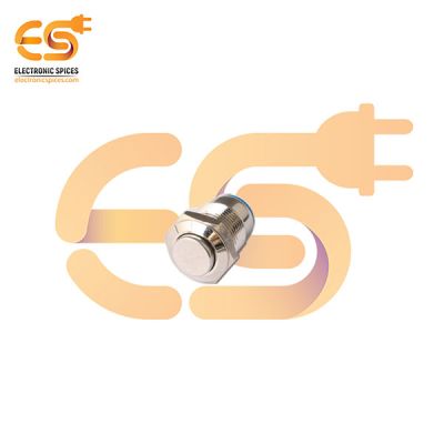 12mm Momentary Push Button Switch – High Head, 1NO, Nickel-Plated Brass, IP65