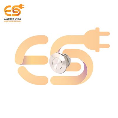 12mm Micro Travel Push Button Switch – Flat Head, 1NO, Momentary, Stainless Steel, IP67