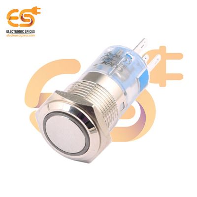 16mm Micro Travel Push Button Switch – Flat Head, Red & Green Ring LED, 1NO, Momentary, IP67, 220V