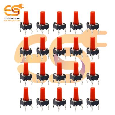 6 x 6 x 14mm Red color tactile momentary push buttons switches pack of 1000pcs