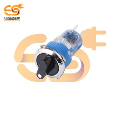 16mm Selector Switch – Plastic 3 Position | 2NO 2NC | Pin Terminal | IP40