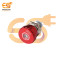 22mm Emergency Stop Switch – Flat Red Head | 1NO1NC | Green LED | Pin Terminal | IP67