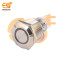230V 22mm Metal Push Button Switch – White Ring LED | Stainless Steel | IP67 | Big Button Surface