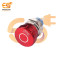 22mm Emergency Stop Switch – Flat Red Head | 1NO1NC | Without LED | Pin Terminal | IP67
