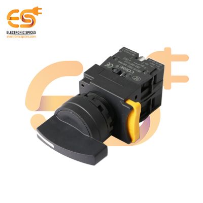 22mm 10A 600V Long Handle Selector Switch | 2NO | 3-Position Maintained | Screw Terminal | IP65 | Quick Assembly