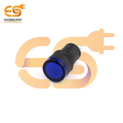 12mm AD16-12DS Plastic Panel | Blue Indicator Light | 2-Pin | Signal Lamp | 220V | IP40