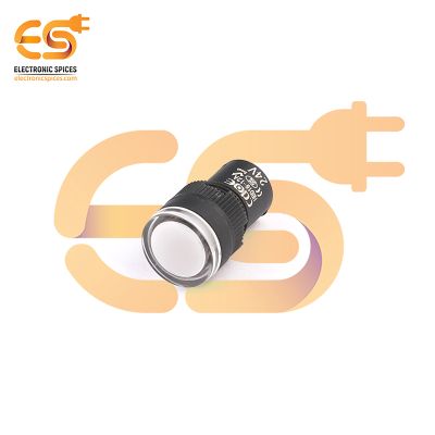 24V 12mm AD16-12DS Plastic Panel | White Indicator Light | 2-Pin | Signal Lamp | IP40