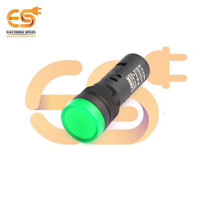 220V Green Indicator Light | 16mm Diameter | IP40 Not Waterproof