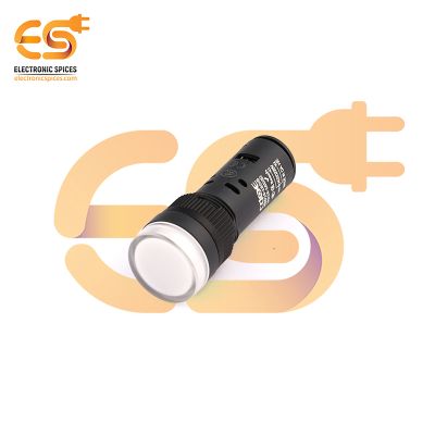 220V White Indicator Light | 16mm Diameter | IP40 Not Waterproof
