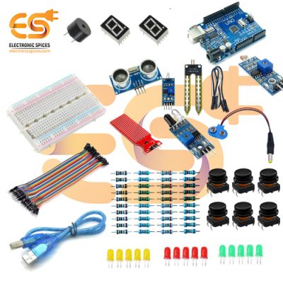Combo of DIY Starter Kit with UNO Board | Resistor & Jumper wire (113 Item)