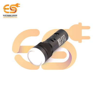 24V White Indicator Light | 16mm Diameter | IP40 Not Waterproof