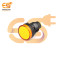24V AD16-30DS Yellow Indicator Light | 30mm Panel Mount | Plastic Signal Lamp