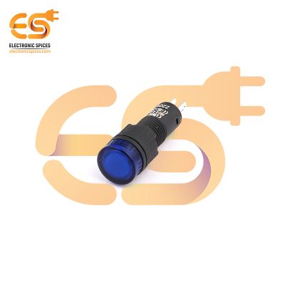 220V Blue Indicator Light | 8mm Panel Mount | Plastic Signal Lamp
