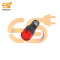 220V Red Indicator Light | 8mm Panel Mount | Plastic Signal Lamp
