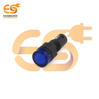 24V Blue Indicator Light | 8mm Panel Mount | Plastic Signal Lamp