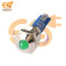 24V 10mm Green Indicator Light | Domed Head | Nickel-Plated Brass | Pin Terminal | IP67