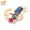24V 10mm Red Indicator Light | Domed Head | Nickel-Plated Brass | Pin Terminal | IP67