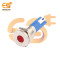 220V 10mm Red Indicator Light | Flat Head | Nickel-Plated Brass | Pin Terminal | IP67
