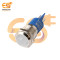 24V 12mm White LED Light | Domed Head | Nickel-Plated Brass | Pin Terminal | IP67