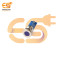 24V 12mm Blue LED Light | Flat Head | Nickel-Plated Brass | Pin Terminal | IP67