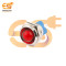 220V 16mm Red LED Indicator | Domed Head | Nickel-Plated Brass | Pin Terminal | IP67