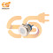 24V 16mm White LED Indicator | Flat Head | Nickel-Plated Brass | Pin Terminal | IP67