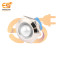 220V 19mm White LED Light | Domed Head | Nickel-Plated Brass | Pin Terminal | IP67