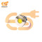 24V 19mm Yellow LED Light | Flat Head | Nickel-Plated Brass | Pin Terminal | IP67