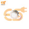 24V 22mm White LED Light Indicator | Flat Head | Nickel-Plated Brass | Pin Terminal | IP67
