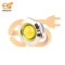 220V 25mm Yellow LED Light Indicator | Domed Head | Nickel-Plated Brass | Pin Terminal | IP67