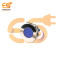 24V 25mm Blue LED Light Indicator | Flat Head | Nickel-Plated Brass | Pin Terminal | IP67
