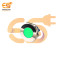24V 25mm Green LED Light Indicator | Flat Head | Nickel-Plated Brass | Pin Terminal | IP67