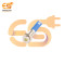 220V 6mm Yellow LED Light Indicator | Flat Head | Nickel-Plated Brass | Pin Terminal | IP67