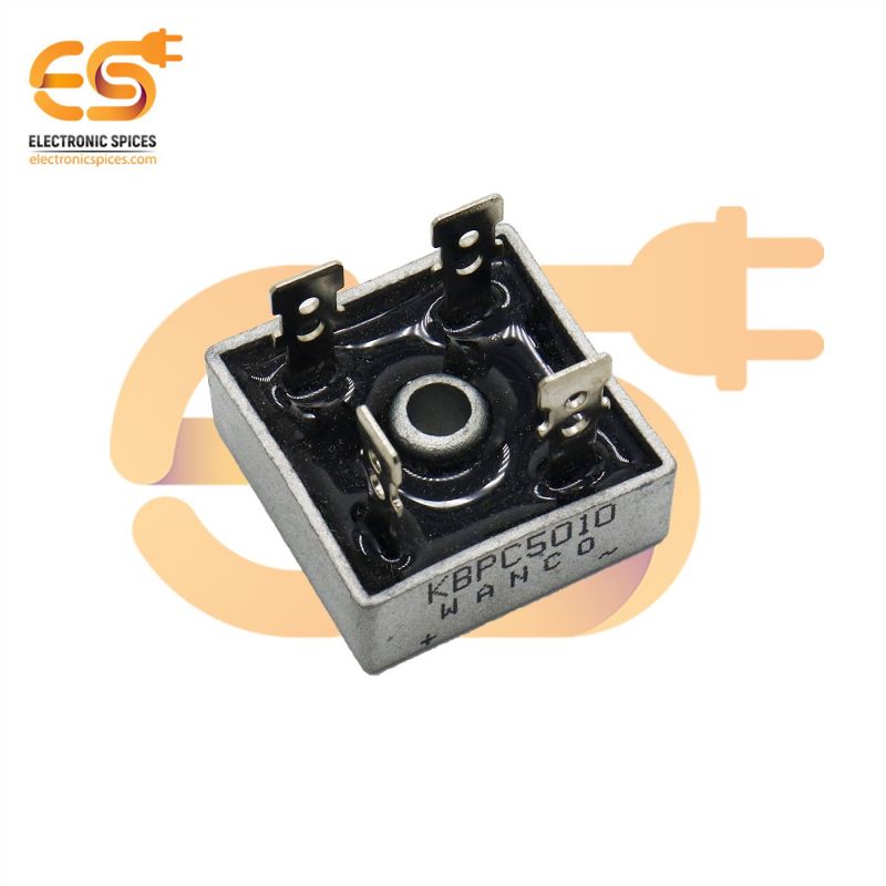 KBPC5010 – 50A 1000V Bridge diode rectifier pack of 2pcs