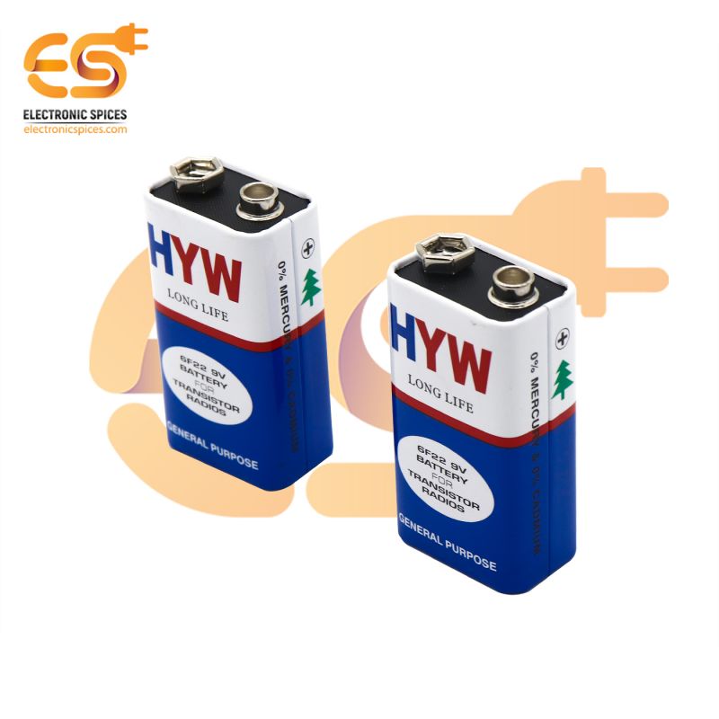 9V 6F22M Hi-Watt Non rechargeable heavy duty battery box of 10 batteries