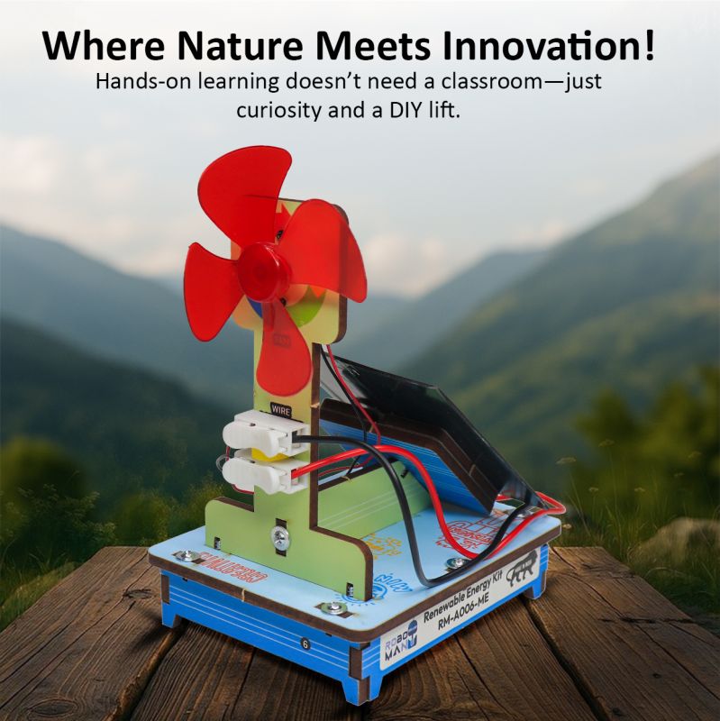 3-in-1 Solar Electrical Fan Making Kit Renewable Energy DIY Science  Project for Kids Students