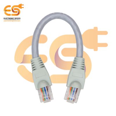 RJ45 Cat6 Ethernet Patch LAN Network Cable (6 Inch, Grey)
