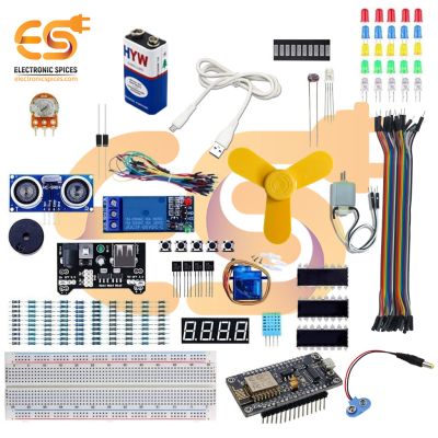 Wireless IoT Starter Kit with NodeMCU ESP8266 | Compatible with Arduino IDE (237 Item)