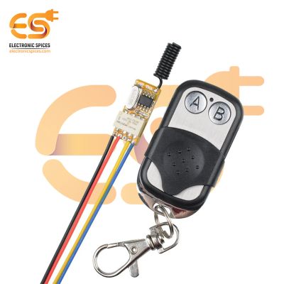 3.7V/12V Remote Relay 1-CH 433MHz Manual Switch | Wireless RF Latching Switch | 12V Transmitter and Receiver