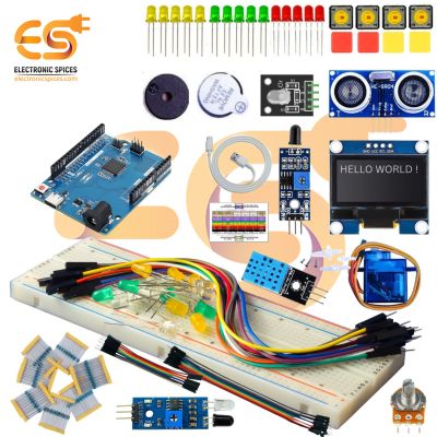 Super Starter UNO R4 Minima Kit  | DIY Electronics & Robotics Kit for Beginners to Advanced Users (105 Item)