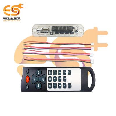 5V DC MP3 Player Decoder Board with USB, TF Card, AUX & FM | Digital Display Audio Module with Remote Control