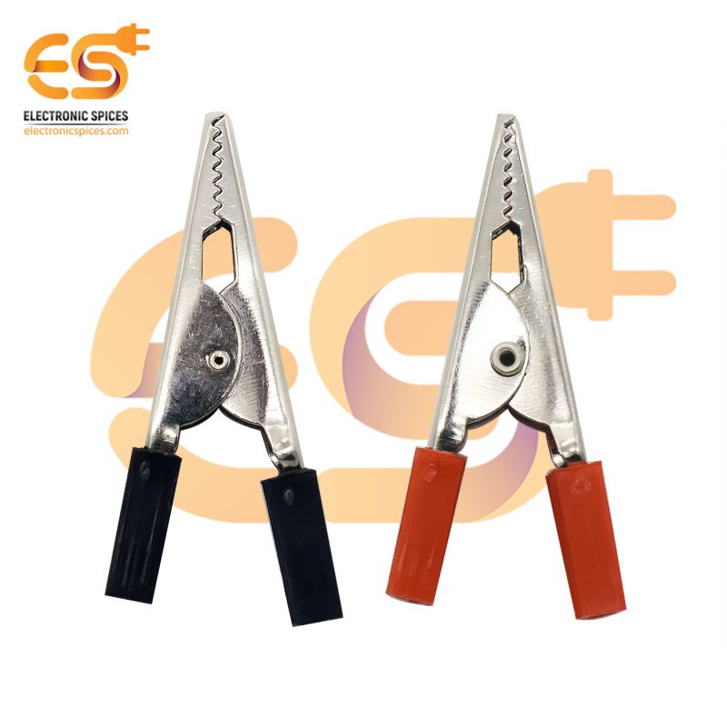 50mm crocodile alligator clip or test clamps pack of 20 pair