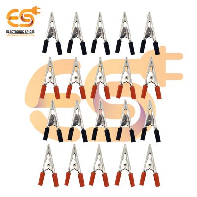 50mm crocodile alligator clips or test clamps pack of 100 pair