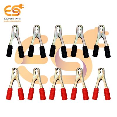 250 Amp Heavy duty crocodile alligator clamp or clips pack of 5 pair (150mm)