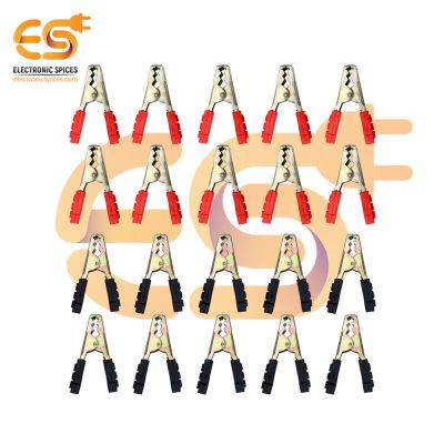 75 to 100 Amp Heavy duty crocodile alligator clamps or clips pack of 10 pair (110mm)